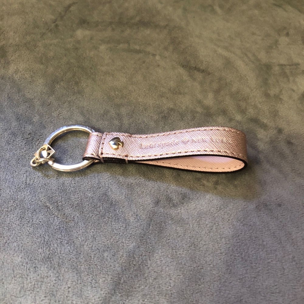 authentic kate spade rose gold key fob